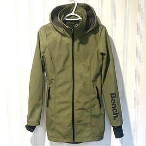 Bench Olive Green Long Jacket EUC